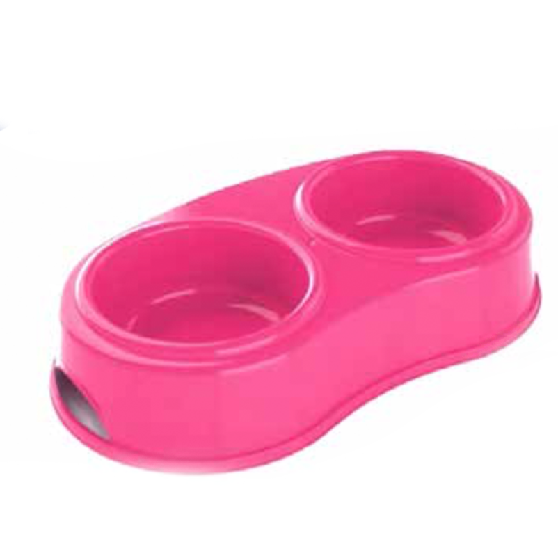 Georplast - Double Pet Bowl - 1.2L - Mickey's Pets Store
