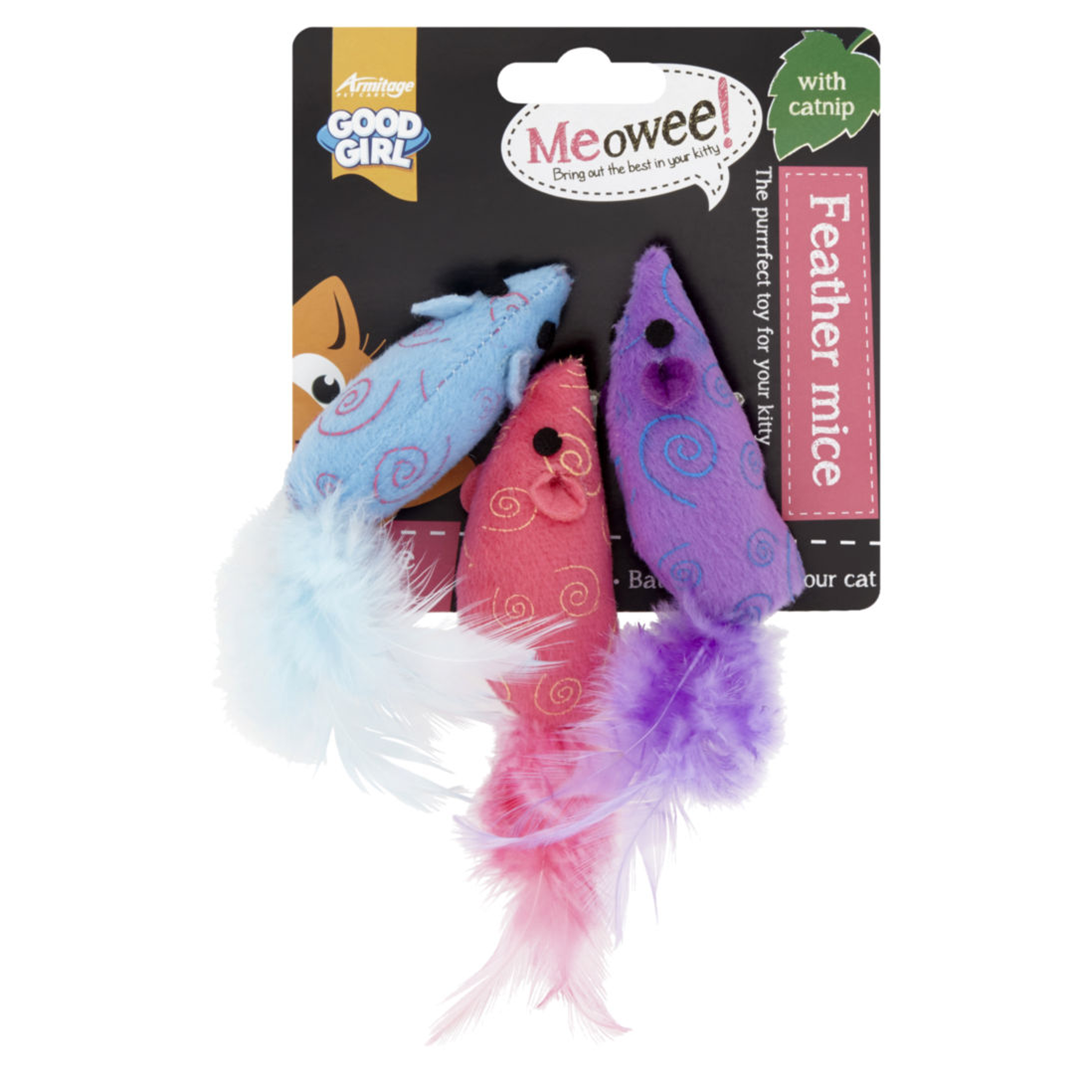 Good Girl Meowee Mouse 3 Pack - Mickey's Pets Store