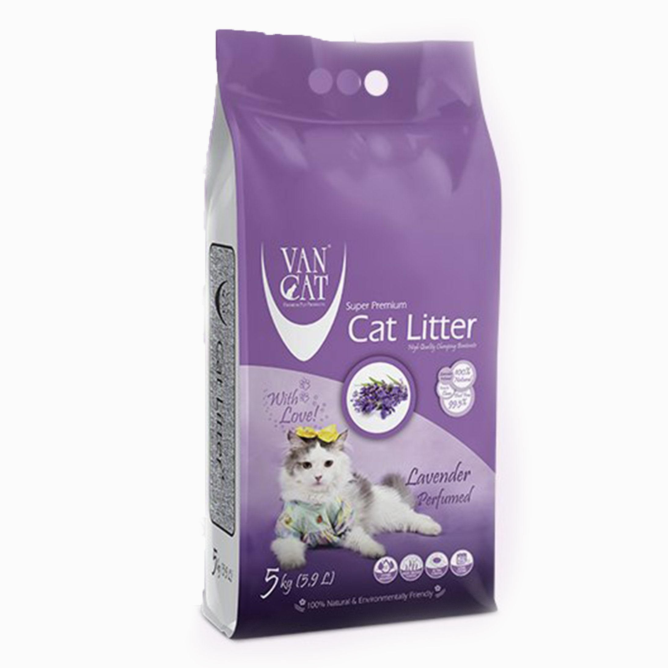 VanCat Cat Litter - Lavender 5kg - Mickey's Pets Store