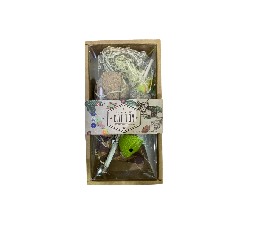 Naomi Rat in Box Cat Present Toy - Mickey's Pets Store