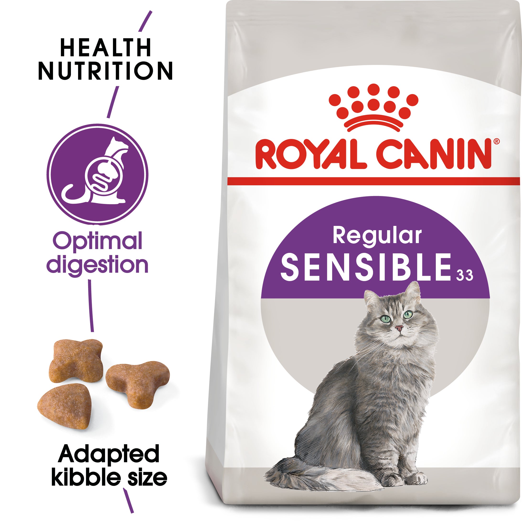 Royal Canin Sensible 33 (2KG)  - Sensitive adult cats - Mickey's Pets Store
