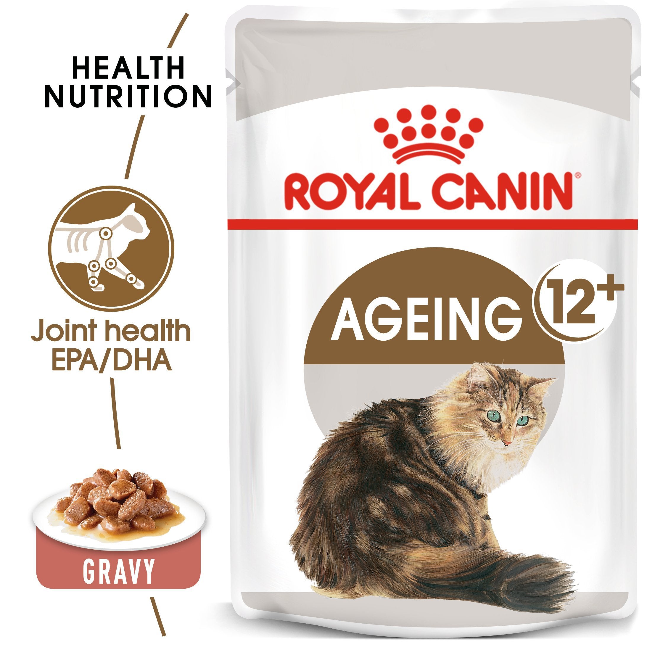 Royal Canin Ageing 12+ in Jelly (85gm\ Pouch) - Wet food for senior cats over 12 years old - Mickey's Pets Store