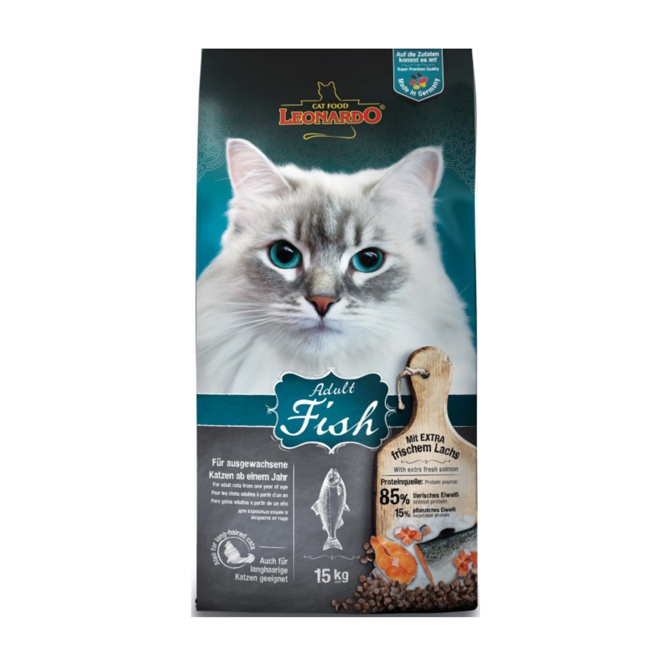 LEONARDO Adult Fish 15kg - Mickey's Pets Store