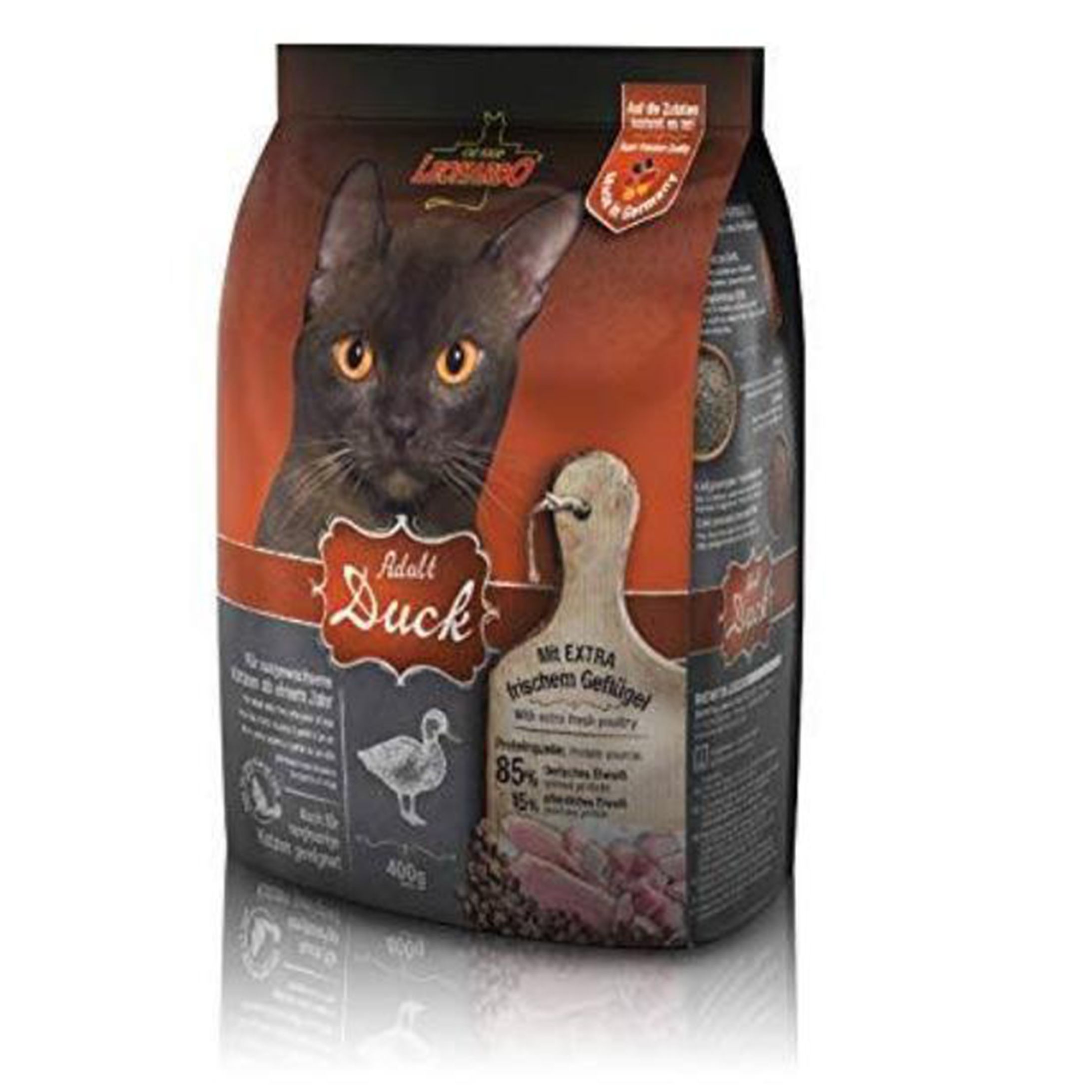 LEONARDO Adult Cat Dry Food with Duck  400g - Mickey's Pets Store