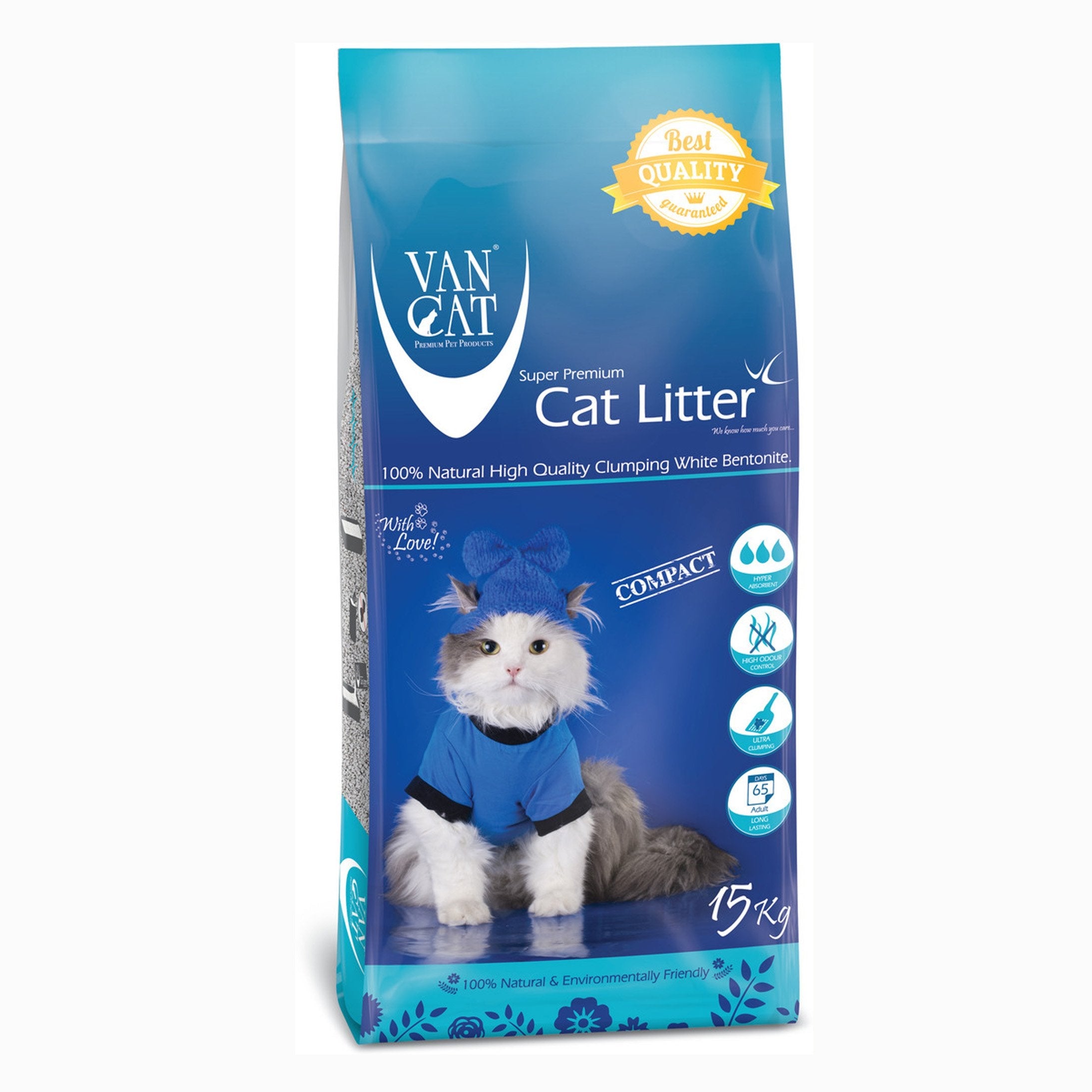 VanCat Cat Litter - Compact 15kg - Mickey's Pets Store